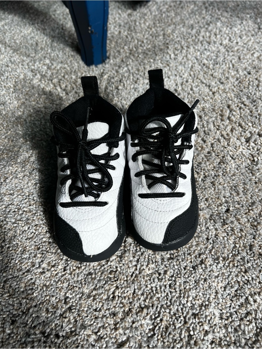 Jordan Toddler Black and White Lace-Up Sneakers
